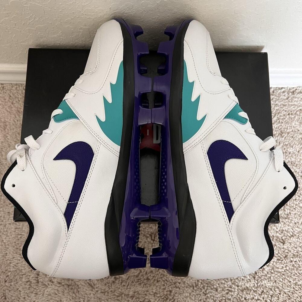 Nike Air Jordan Stadium 90 Football Cleat White Grape Ice HQ0210-105 Size 13 New - Picture 7 of 9